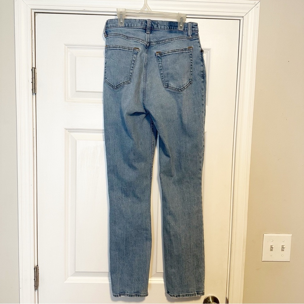 Abercrombie & Fitch Light Blue Straight Leg Jeans - Picture 3 of 5